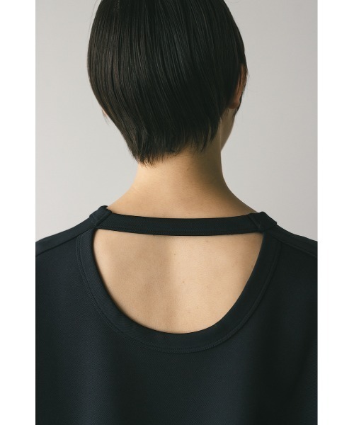 STYLEMIXER（スタイルミキサー）の「バックオープンカットトップ（スウェット・レディース・ホワイト/ピンク/ネイビー・FREE）」の17枚目の写真