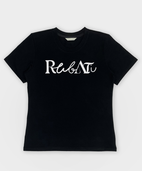 RUBATI（ルバティ）の「レタリングロゴTシャツ_ブラック（Tシャツ/カットソー・レディース・その他・size2/size1）」の7枚目の写真