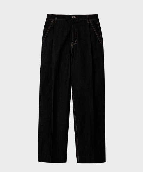 NONBLANK(ノンブランク)の「生地ワイドフィットパンツ_BLACK(デニムパンツ・メンズ・その他・MEDIUM/LARGE/X-LARGE)」の1枚目の写真