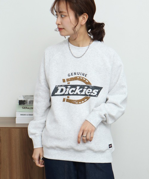 Dickies（ディッキーズ）の「【GENUINE DICKIES/ジェニュインディッキーズ】アソート 裏シャギー クルーネック スウェット トレーナー（スウェット・レディース・ワインレッド/ブルー/杢グレー/レッド/グリーン/オートミール/ブラック系/スミクロ・L/M）」の5枚目の写真