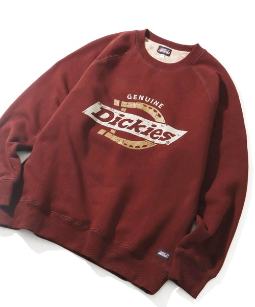 Dickies（ディッキーズ）の「【GENUINE DICKIES/ジェニュインディッキーズ】アソート 裏シャギー クルーネック スウェット トレーナー（スウェット・レディース・ワインレッド/ブルー/杢グレー/レッド/グリーン/オートミール/ブラック系/スミクロ・L/M）」の13枚目の写真