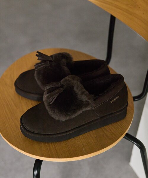 ear PAPILLONNER（イアパピヨネ）の「【L.B.Evans（エルビーエヴァンズ】フリンジモカシン RITA（その他シューズ・レディース・ブラウン/ブラック・23cm/25cm/24cm）」の2枚目の写真