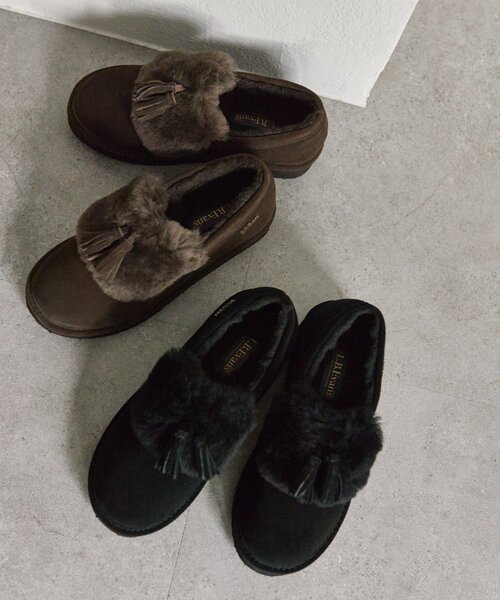 ear PAPILLONNER（イアパピヨネ）の「【L.B.Evans（エルビーエヴァンズ】フリンジモカシン RITA（その他シューズ・レディース・ブラウン/ブラック・23cm/25cm/24cm）」の4枚目の写真