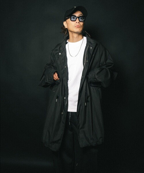 NineMicrophones(ナインマイクロフォンズ)の「LINED MODS PARKA(モッズコート・メンズ・ブラック/オリーブ・LARGE)」の8枚目の写真