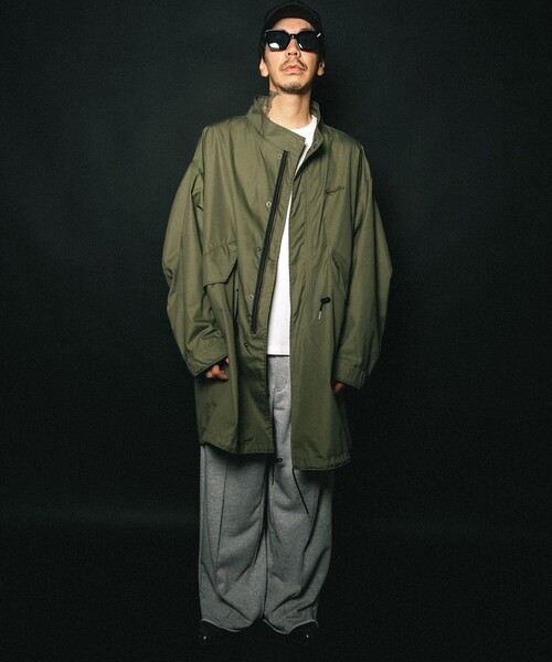 NineMicrophones(ナインマイクロフォンズ)の「LINED MODS PARKA(モッズコート・メンズ・ブラック/オリーブ・LARGE)」の20枚目の写真