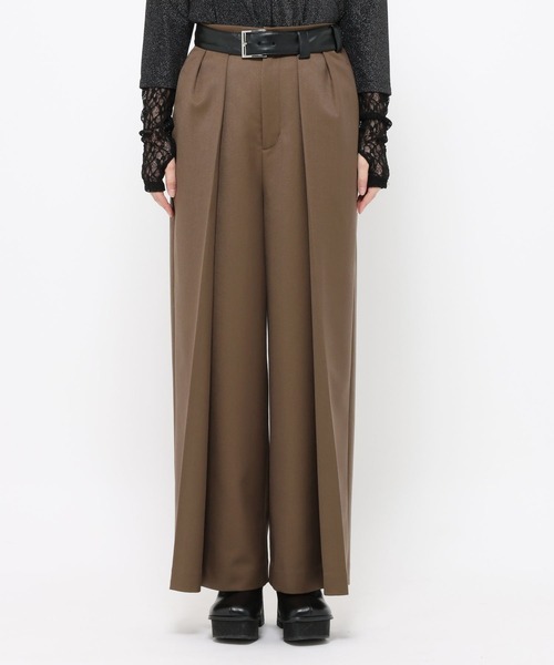 HARE(ハレ)の「フェイクレザーキリカエデザインタックパンツ(HARE)(その他パンツ・レディース・ブラック/ブラウン・FREE)」の11枚目の写真