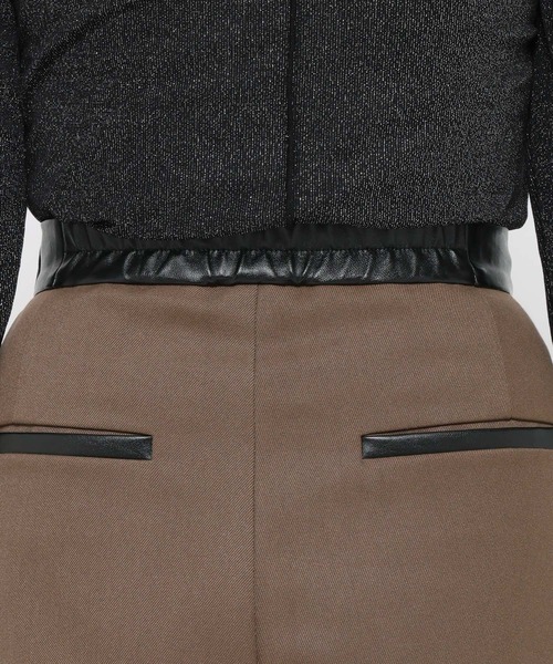 HARE(ハレ)の「フェイクレザーキリカエデザインタックパンツ(HARE)(その他パンツ・レディース・ブラック/ブラウン・FREE)」の17枚目の写真