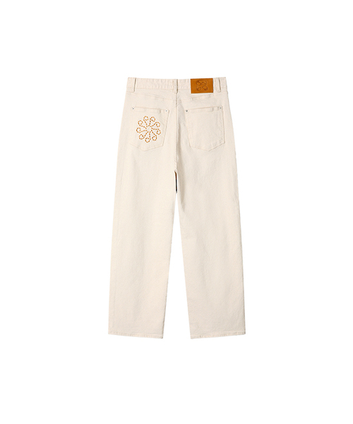 9999ARCHIVE(9999アーカイブ)の「Linking Wide Cotton Pants(その他パンツ・レディース・アイボリー・1/2/0)」の1枚目の写真