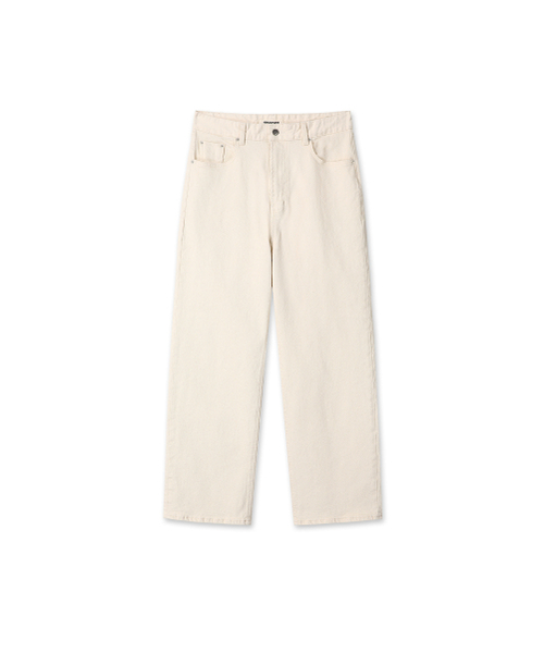 9999ARCHIVE(9999アーカイブ)の「Linking Wide Cotton Pants(その他パンツ・レディース・アイボリー・1/2/0)」の2枚目の写真