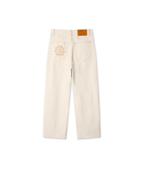 9999ARCHIVE(9999アーカイブ)の「Linking Wide Cotton Pants(その他パンツ・レディース・アイボリー・1/2/0)」の3枚目の写真