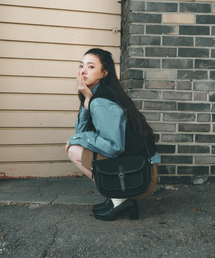 AHOHA（アオハ）の「エズショルダーバッグブラック（メッセンジャーバッグ）」