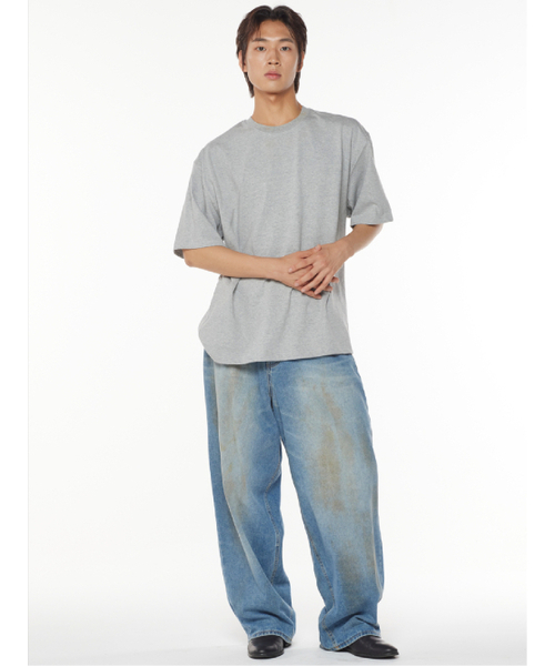 THESTORI（ザ・ストリ）の「[21.7oz / 8数] シンプルヘビーオーバーサイズ半袖Tシャツ（メランジ）（Tシャツ/カットソー・メンズ・その他・0(S)/1(M)/2(L)/3(XL)）」の4枚目の写真