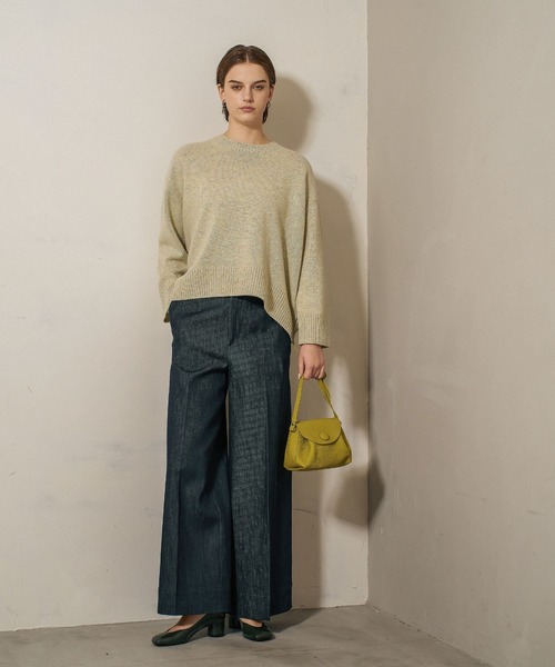 qualite(カリテ)の「シュリンクレザーミニショルダーバッグ【巾着袋付き】/ミニバッグ/レザーバッグ(ショルダーバッグ・レディース・ライム/ピンク/オフホワイト・フリー)」の5枚目の写真