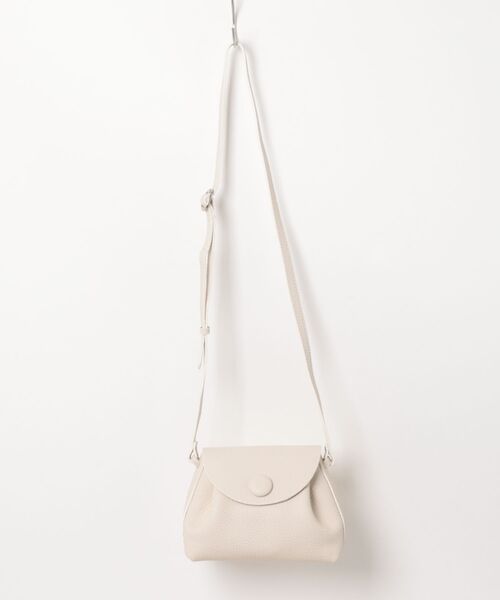 qualite(カリテ)の「シュリンクレザーミニショルダーバッグ【巾着袋付き】/ミニバッグ/レザーバッグ(ショルダーバッグ・レディース・ライム/ピンク/オフホワイト・フリー)」の7枚目の写真