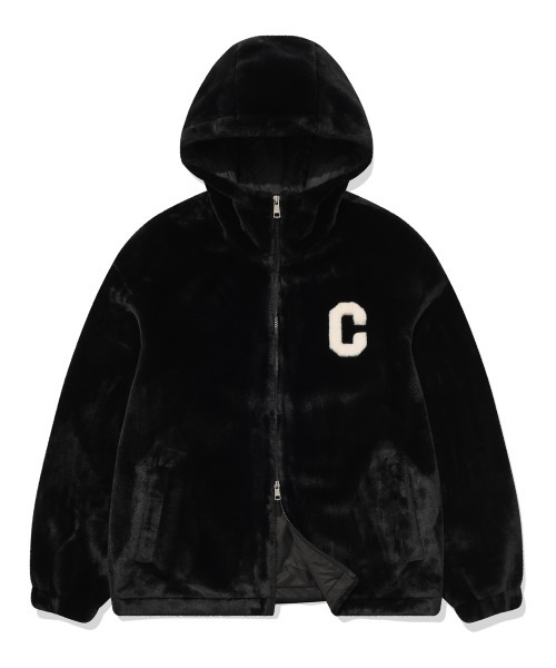 COVERNAT(カバーナット)の「Cロゴミンカーボアフードパーカージャケットブラック(その他アウター・レディース・その他・LARGE/MEDIUM/SMALL/X-LARGE)」の3枚目の写真