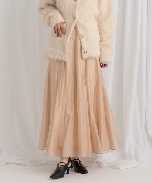 mysty woman（ミスティウーマン）の「フレアーシアースカート 640641（スカート・レディース・ライトグリーン/ブラック/ライトベージュ・FREE）」の14枚目の写真