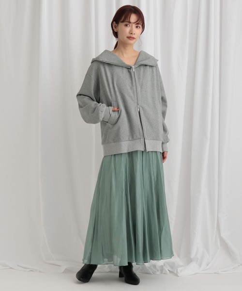 mysty woman（ミスティウーマン）の「フレアーシアースカート 640641（スカート・レディース・ライトグリーン/ブラック/ライトベージュ・FREE）」の15枚目の写真