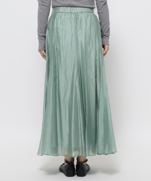 mysty woman（ミスティウーマン）の「フレアーシアースカート 640641（スカート・レディース・ライトグリーン/ブラック/ライトベージュ・FREE）」の7枚目の写真