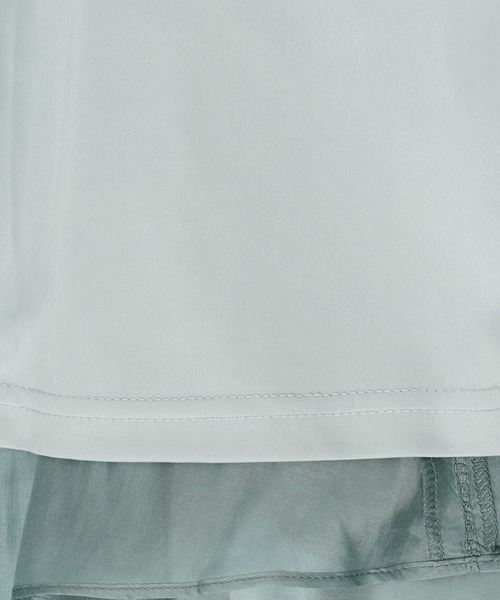 mysty woman（ミスティウーマン）の「フレアーシアースカート 640641（スカート・レディース・ライトグリーン/ブラック/ライトベージュ・FREE）」の12枚目の写真