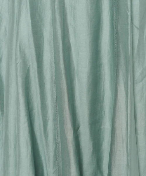 mysty woman（ミスティウーマン）の「フレアーシアースカート 640641（スカート・レディース・ライトグリーン/ブラック/ライトベージュ・FREE）」の6枚目の写真