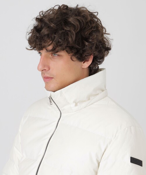 BLACK LABEL CRESTBRIDGE（ブラックレーベル・クレストブリッジ）の「クレストブリッジチェックコンビショートダウン（ダウンジャケット/コート・メンズ・ブラック/ネイビー/オフホワイト・XL/M/L）」の9枚目の写真