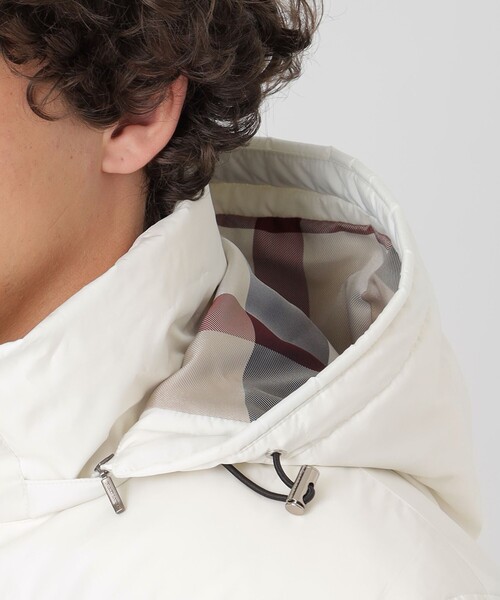 BLACK LABEL CRESTBRIDGE（ブラックレーベル・クレストブリッジ）の「クレストブリッジチェックコンビショートダウン（ダウンジャケット/コート・メンズ・ブラック/ネイビー/オフホワイト・XL/M/L）」の10枚目の写真