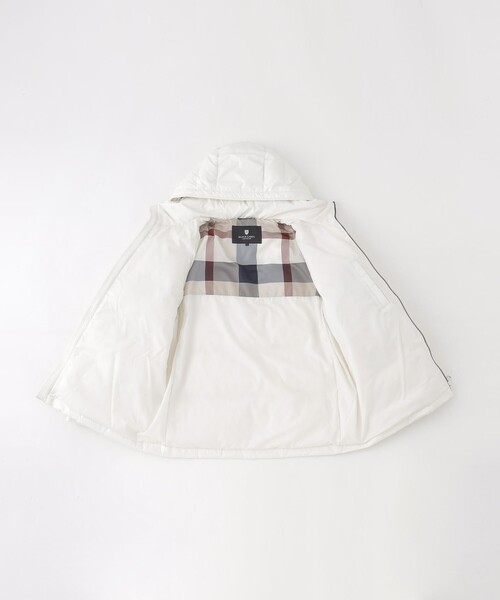 BLACK LABEL CRESTBRIDGE（ブラックレーベル・クレストブリッジ）の「クレストブリッジチェックコンビショートダウン（ダウンジャケット/コート・メンズ・ブラック/ネイビー/オフホワイト・XL/M/L）」の12枚目の写真