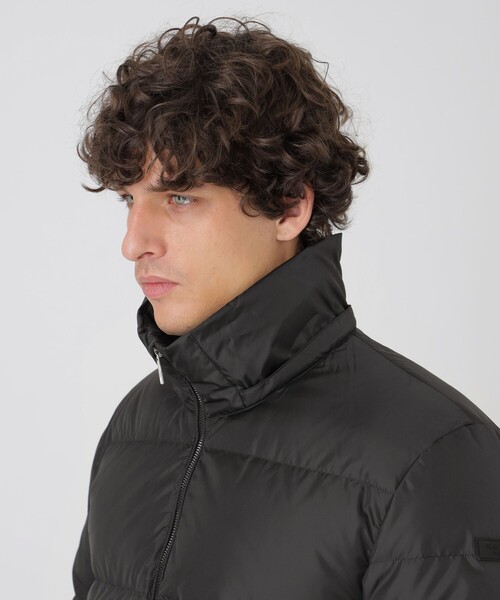 BLACK LABEL CRESTBRIDGE（ブラックレーベル・クレストブリッジ）の「クレストブリッジチェックコンビショートダウン（ダウンジャケット/コート・メンズ・ブラック/ネイビー/オフホワイト・XL/M/L）」の18枚目の写真