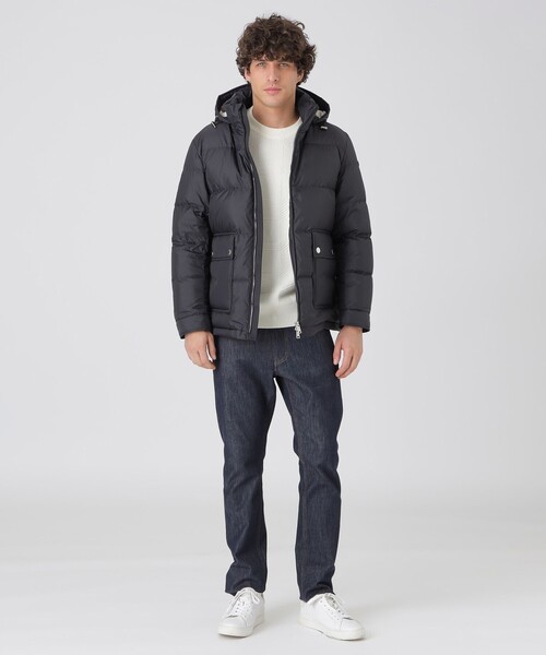 BLACK LABEL CRESTBRIDGE(ブラックレーベル・クレストブリッジ)の「クレストブリッジチェックコンビショートダウン(ダウンジャケット/コート・メンズ・ブラック/ネイビー/オフホワイト・XL/M/L)」の12枚目の写真