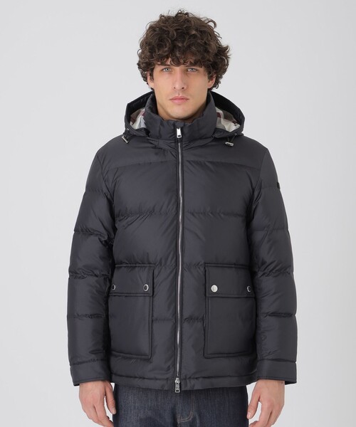 BLACK LABEL CRESTBRIDGE(ブラックレーベル・クレストブリッジ)の「クレストブリッジチェックコンビショートダウン(ダウンジャケット/コート・メンズ・ブラック/ネイビー/オフホワイト・XL/M/L)」の11枚目の写真