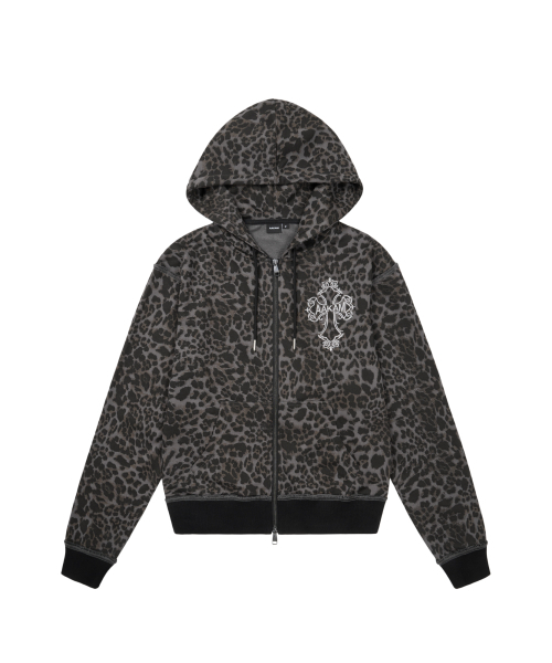AAKAM（アーカム）の「AKM CROS2 Leopard Zip-Up Hoodie (Charcoal)（パーカー・レディース・その他・1/2）」の16枚目の写真