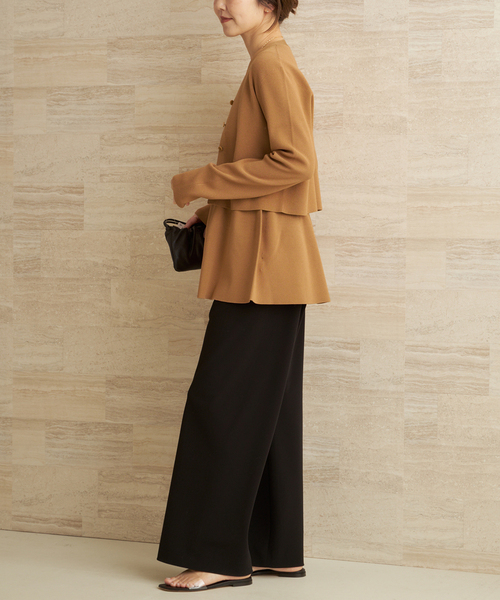 plage（プラージュ）の「Minimal Knit カーディガン（カーディガン/ボレロ・レディース・ブラック/キャメル・FREE）」の13枚目の写真
