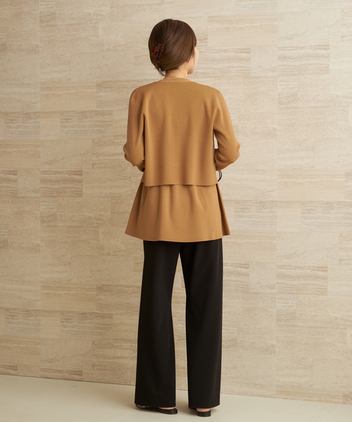 plage（プラージュ）の「Minimal Knit カーディガン（カーディガン/ボレロ・レディース・ブラック/キャメル・FREE）」の14枚目の写真