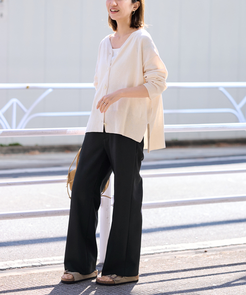 FRAMeWORK（フレームワーク）の「ドビーオックスストレートパンツ（スラックス・レディース・ブラック・36/38/40）」の3枚目の写真