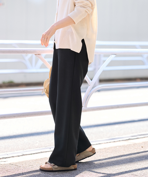 FRAMeWORK（フレームワーク）の「ドビーオックスストレートパンツ（スラックス・レディース・ブラック・36/38/40）」の6枚目の写真