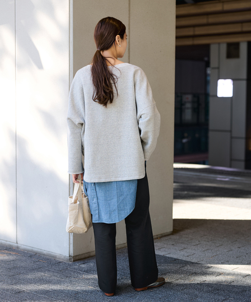 FRAMeWORK（フレームワーク）の「ドビーオックスストレートパンツ（スラックス・レディース・ブラック・36/38/40）」の11枚目の写真