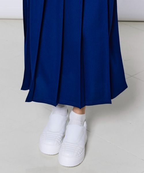 ESSENTIAL（エッセンシャル）の「ブライトキングプリーツスカート（スカート・レディース・アイボリー/ネイビー・36/38）」の12枚目の写真