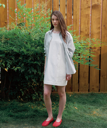 BUT'TON（ボッタン）の「Sheer Check Shirts (Ivory)（シャツ/ブラウス）」