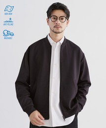 SPU（スプ）の「【防シワ・抗ピリング・ウォッシャブル】ハイポンチMA1ジャケットブルゾン（MA-1）」