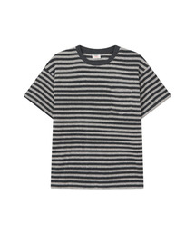 Terry Border Tee (Grey-charcoal)