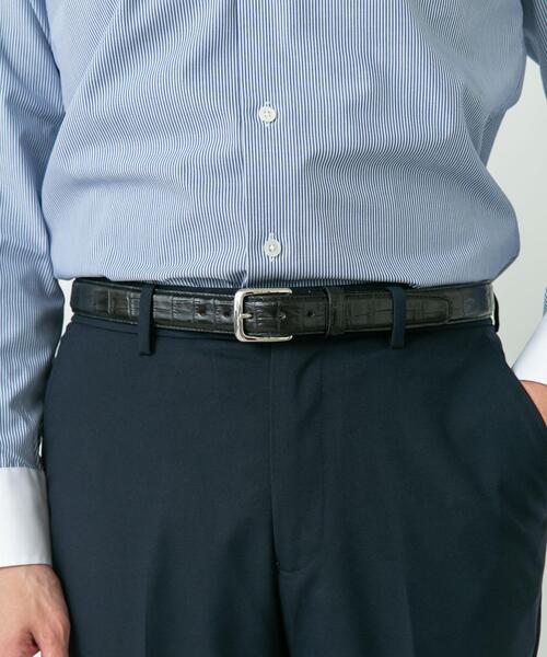 URBAN RESEARCH DOORS（アーバンリサーチドアーズ）の「LIFE STYLE TAILOR　エンボスレザーベルト（ベルト・メンズ・ブラック/ブラウン・FREE）」の3枚目の写真
