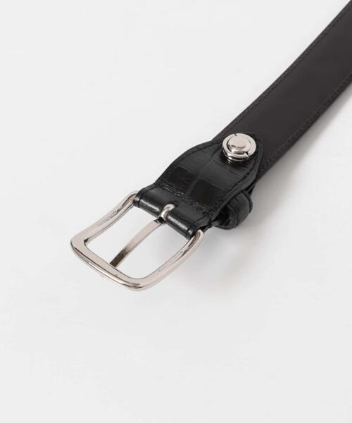 URBAN RESEARCH DOORS（アーバンリサーチドアーズ）の「LIFE STYLE TAILOR　エンボスレザーベルト（ベルト・メンズ・ブラック/ブラウン・FREE）」の7枚目の写真