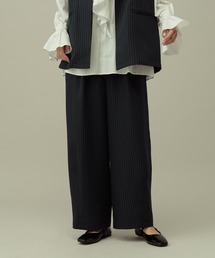 LAKOLE | 【セレモニー／卒入式にも】＜多機能素材＞パウダリーツイルワイドパンツ / 638594(スラックス)