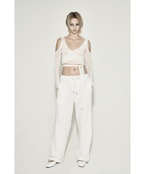 SYNERJYN(シナジン)の「TIE TENCEL BOLERO CARDIGAN WHITE(カーディガン/ボレロ・レディース・その他・ONE SIZE)」の5枚目の写真
