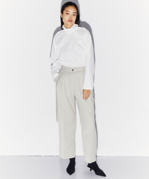 KIMDOH(キムド)の「BELT WIDE PANTS IVORY(スラックス・レディース・その他・FREE)」の2枚目の写真
