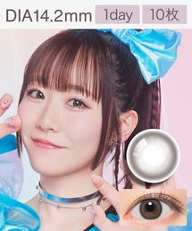 FruFru（フルフル）の「FruFru 1day マナグレー （10枚入り）（コンタクトレンズ・カラコン）」