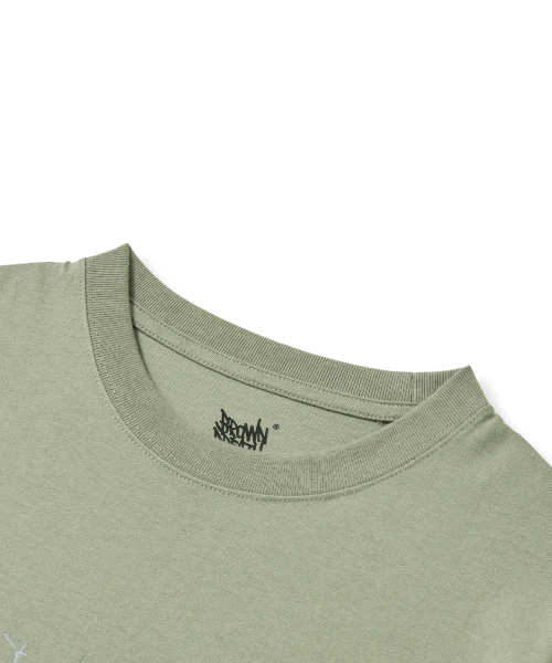 BROWNBREATH（ブラウンブレス）の「グラウンドワーク タグ T シャツ - カーキ（Tシャツ/カットソー・レディース・その他・S/M/L/XL）」の3枚目の写真