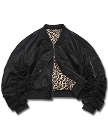 ROCKPSYCHO（ロックサイコ）の「ナットノーマル クロップ航空ジャンパー ブラック（MA-1）」