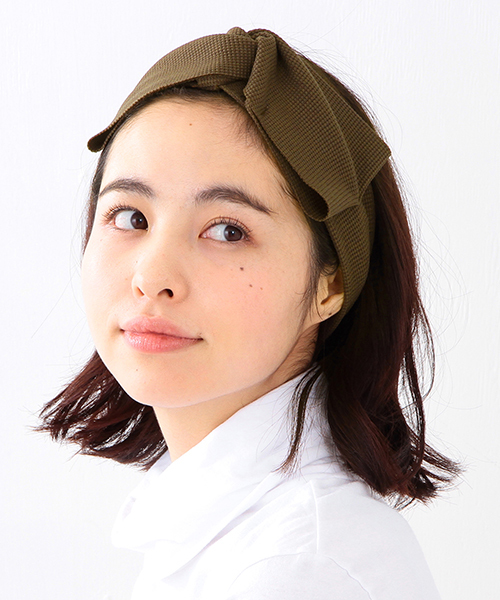 BEAMS BOY（ビームスボーイ）の「▲【一部予約】BEAMS BOY / サーマル リボン ヘアバンド 16S（ヘアバンド・レディース・ホワイト/オリーブ/ネイビー・ONE SIZE）」の2枚目の写真