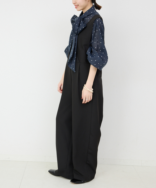 SLOBE IENA（スローブイエナ）の「《WEB限定/追加》ボウタイブラウス（シャツ/ブラウス・レディース・ホワイト系その他/ネイビー・FREE）」の12枚目の写真
